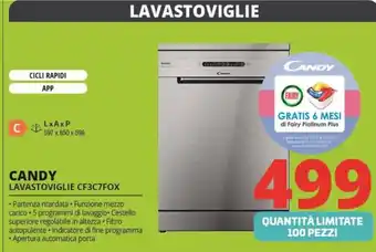 Comet Candy lavastoviglie cf3c7fox offerta