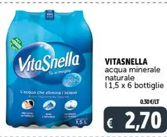 Vitasnella acqua minerale naturale