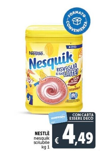 Gourmet Déco Nestlè nesquik solubile offerta
