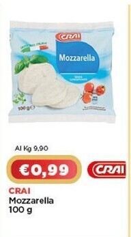 Crai Crai mozzarella offerta
