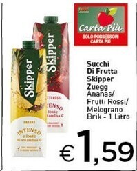 Crai Zuegg succhi di frutta skipper offerta