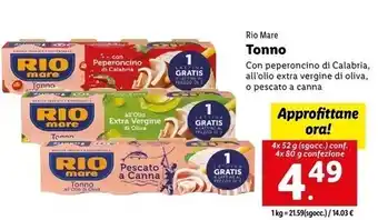 Lidl Rio mare tonno offerta