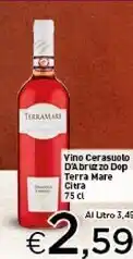 Crai Citra vino cerasuolo d'abruzzo dop terra mare offerta