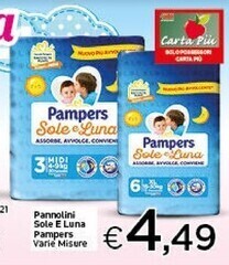 Crai Pampers pannolini sole e luna offerta