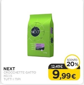 Arcaplanet Next - crocchette gatto kg.1.5 tutti i tipi offerta
