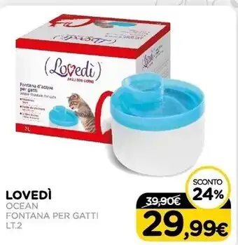 Arcaplanet Lovedi cat fontana per gatti ocean lt.2 offerta
