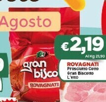 Crai Rovagnati prosciutto cotto gran biscotto offerta