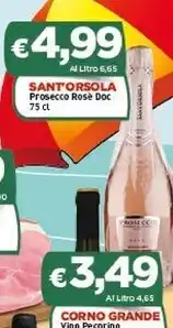 Crai Sant'orsola prosecco rose doc offerta