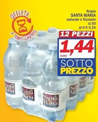 Ard Discount Santa maria acqua naturale o frizzante offerta