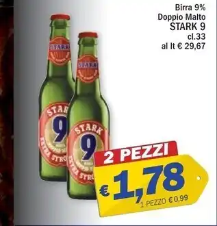 Ard Discount Stark birra 9% doppio malto offerta