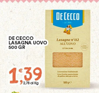 DE CECCO LASAGNA UOVO 500 GR