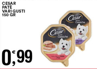 Gecop CESAR PATÈ VARI GUSTI 150 GR offerta