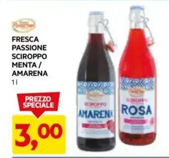 DPiù FRESCA PASSIONE SCIROPPO MENTA / AMARENA 1 l offerta