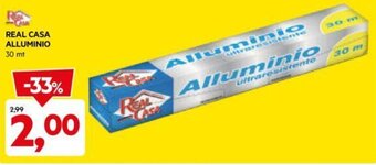 DPiù REAL CASA ALLUMINIO 30 mt offerta