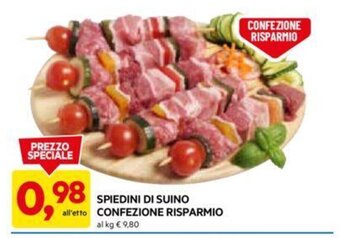 DPiù SPIEDINI DI SUINO CONFEZIONE RISPARMIO offerta