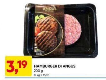 DPiù HAMBURGER DI ANGUS 200 g offerta