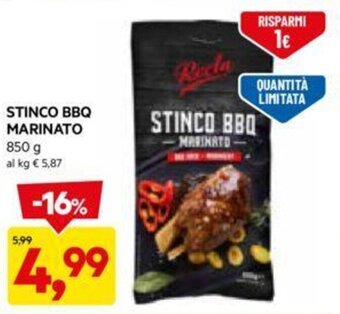 DPiù STINCO BBQ MARINATO 850 g offerta