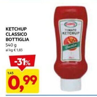 DPiù KETCHUP CLASSICO BOTTIGLIA 540 g offerta