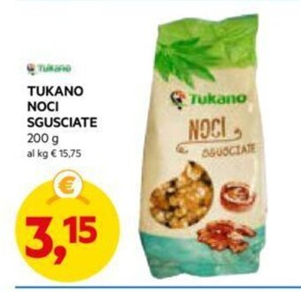 DPiù TUKANO NOCI SGUSCIATE 200 g offerta