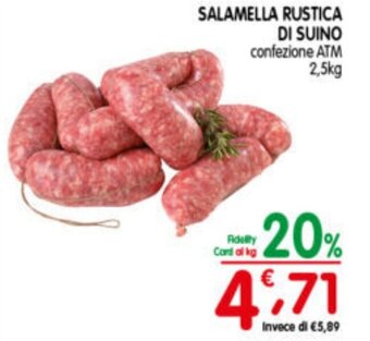 D'Ambros SALAMELLA RUSTICA DI SUINO 2,5 kg offerta