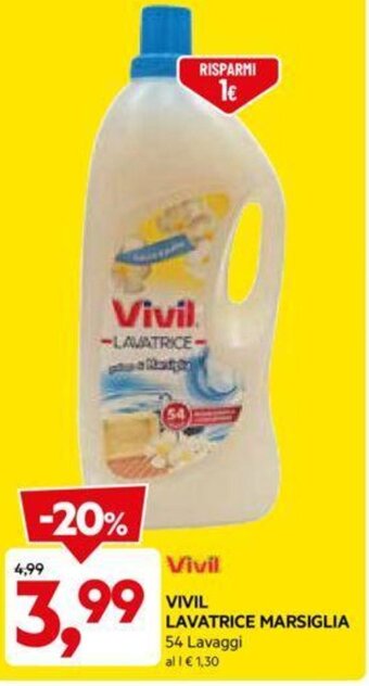 DPiù VIVIL LAVATRICE MARSIGLIA 54 Lavaggi offerta