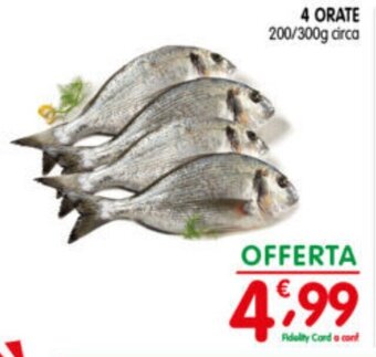 4 ORATE 200/300g circa