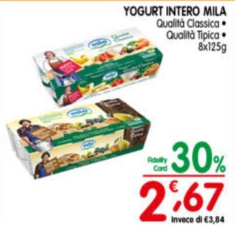 D'Ambros YOGURT INTERO MILA 8 x 125 g offerta