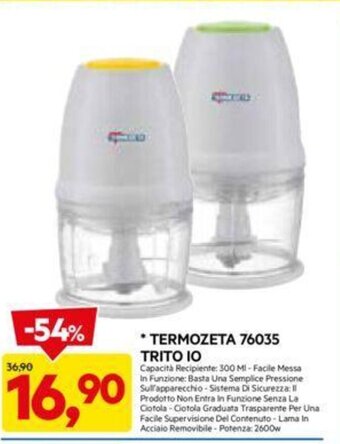 DPiù *TERMOZETA 76035 TRITO IO offerta