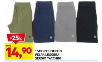 * SHORT UOMO IN FELPA LEGGERA SERGIO TACCHINI