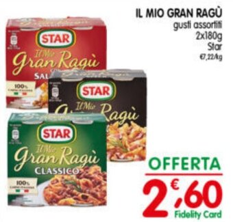 IL MIO GRAN RAGÙ gusti assortiti 2x180g Star