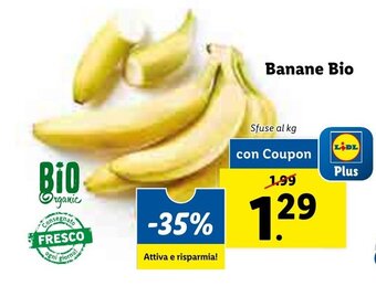 Lidl Banane Bio offerta