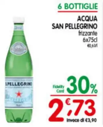 D'Ambros ACQUA SAN PELLEGRINO frizzante 6 x 75 cl offerta