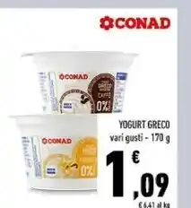 Conad Conad yogurt greco offerta