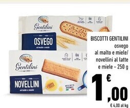 Conad Gentilini biscotti offerta