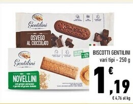 Conad Gentilini biscotti offerta