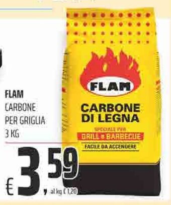 FLAM CARBONE PER GRIGLIA 3 KG
