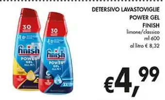 Coal Finish detersivo lavastoviglie power gel offerta
