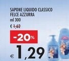Bennet Felce azzurra sapone liquido classico offerta
