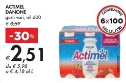 Bennet Danone actimel offerta