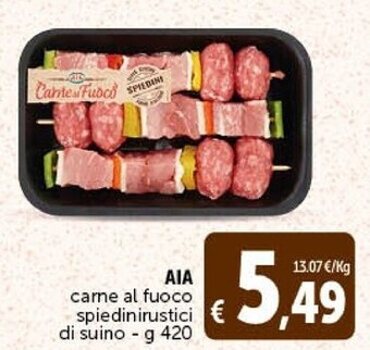 Gourmet Déco Aia carne al fuoco spiedini rustici di suino offerta