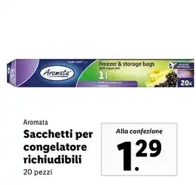 Lidl Aromata - sacchetti per congelatore richiudibili offerta