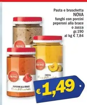 Ard Discount Nova pasta e bruschetta funghi con porcini offerta