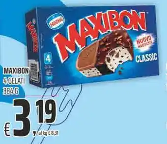 Coop Superstore MAXIBON 4 GELATI 384 G offerta