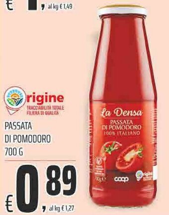 Coop Superstore PASSATA DI POMODORO 700 G offerta