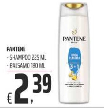 Coop Superstore PANTENE - SHAMPOO 225 ML - BALSAMO 180 ML offerta