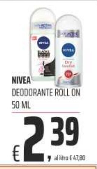 Coop Superstore NIVEA DEODORANTE ROLL ON 50 ML offerta