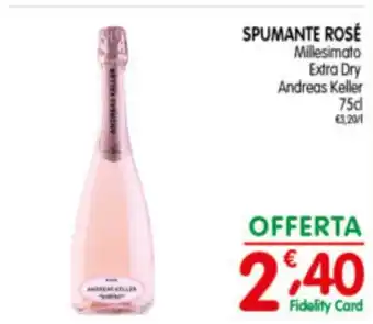 D'Ambros SPUMANTE ROSÉ Millesimato Extra Dry Andreas Keller 75 cl offerta