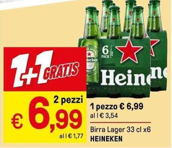 Iper La Grande Birra Lager 33 cl x6 HEINEKEN offerta
