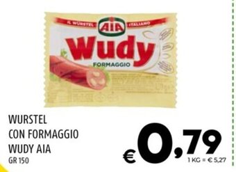 Il Centesimo WURSTEL CON FORMAGGIO WUDY AIA GR 150 offerta