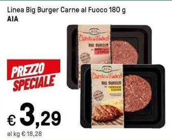 Iper La Grande Linea Big Burger Carne al Fuoco 180 g AIA offerta